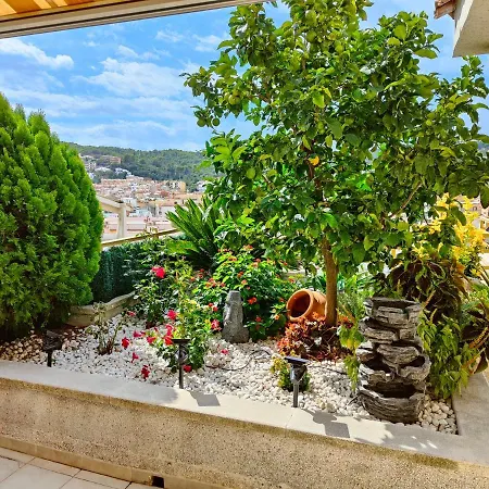 Luna With Jacuzzi, 5mins Walking To The Beach, Sea And Castle View Big Terrace Apartment *